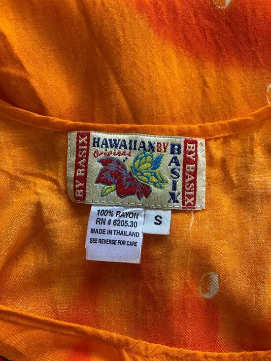 Vintage 1990s Hawaiian Fish Dress Underwater Summer Small Basix Small Beach - Picture 6 of 7